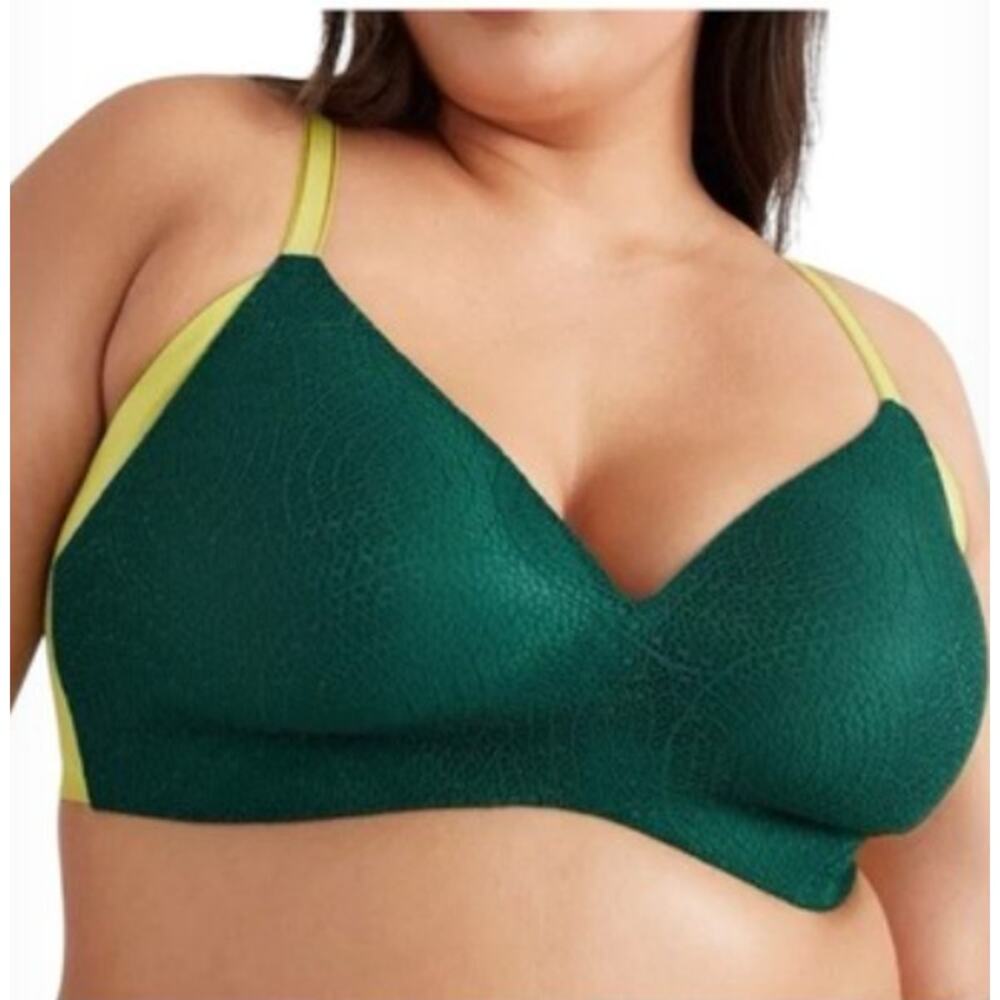 Knix Lace WingWoman Contour Bra Emerald Green